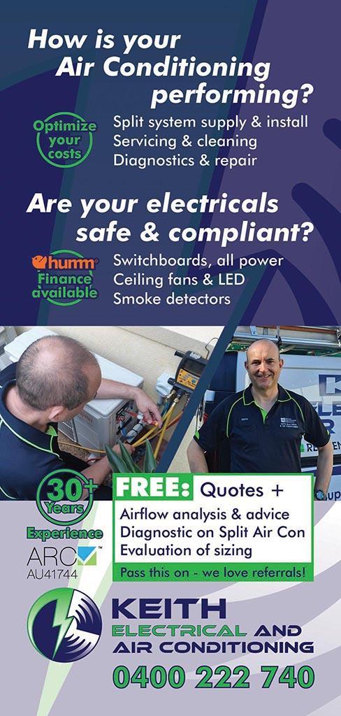 Keith Electrical & Air Conditioning DL Flyer